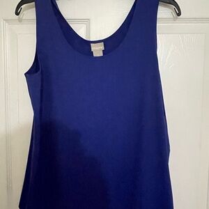 Chico's Blue Sleeveless Tank Top